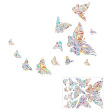 Pegatinas coloridas de vidrio mariposa para decoración del hogar y reflejo de la luz solar