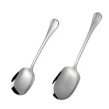 2 Pcs Küchenutensilien Edelstahl Küchenhelfer Suppenlöffel Servierbesteck Aus