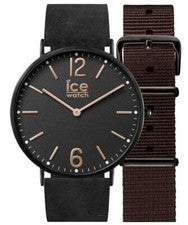 Ice Watch CHL.B.COT.36.N.15 Ice City Cottage cuero esfera negra reloj analógico