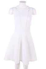 Vestido de noche AX ARMANI EXCHANGE vestido de cóctel recortes US 0 = D 30 off-white NUEVO