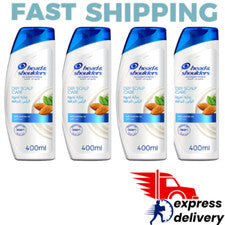 4x Champú Cabeza y Hombros Cuidado Cuero Cabelludo Seco con Aceite de Almendras 350 ml