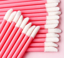 Cepillos de labios desechables suaves lápiz labial brillo varitas maquillaje aplicador herramientas