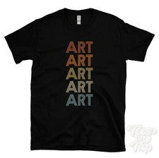CAMISETA ARTE ESTILO RETRO REPETIDO Hombre y Mujer Novedad Genial Nombre Regalo