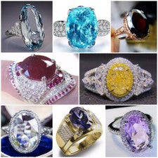 Joyería romántica de aniversario de circón cúbico dorado relleno de plata 925 para mujer talla 6-10