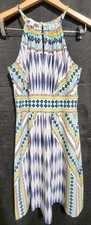 Vestido Mujer London Times Multicolor Sin Mangas Talla 4 Geométrico Primavera Verano