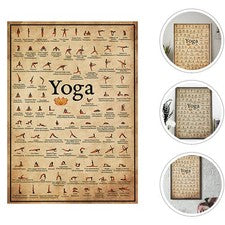 Decoración de pared decorativa diseño de lienzo póster de yoga decoración de imágenes para el hogar