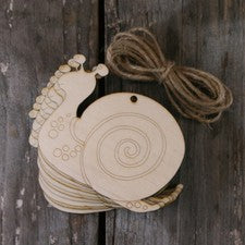 10 PIEZAS Caracol Madera Colgante Pared Puerta Hogar Fiesta Colgante Adorno Colgante Decoración