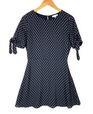 GB Mini Vestido Mujer Pequeño ALine Negro Ditsy Floral Trabajo Fiesta Capricho