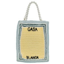 Bolso de Mano Casablanca Crochet con Logo Bordado APS24BAG09401-MULTI