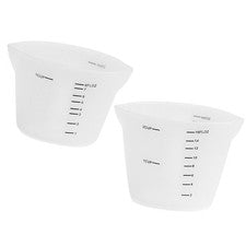 250ml 500ml Vaso Medidor Silicona Reutilizable para Hornear Cocina y Mixologi