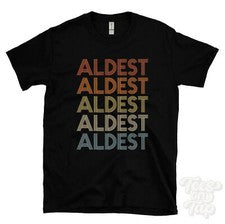 CAMISETA ESTILO RETRO REPETIDA MÁS ANTIGUA para hombre y mujer novedad genial nombre regalo