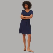 Vero Moda Vestido Corto Mini De Viscosa Azul Maculado Art. 10307990
