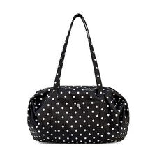 Bolso de Lona con Puntos Punteados Bolso de Hombro con Bolsillo Exterior Suave para