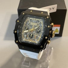 Reloj Activa Fury X Invicta para hombre con esfera esqueleto - 44,3 mm, blanco (ACW2305-029)