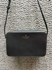 Bolso Bandolera Kate Spade New York Para Mujer Harper Cuero Guijarro Negro