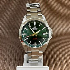 Casio Edifice EFV-140D-3A Verde Analógico Acero Inoxidable Clásico Deportivo ...