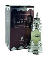 Aceite de perfume concentrado unisex Dehn Al Oudh Abiyad 20 ml / Attar de Afnan Emiratos Árabes Unidos
