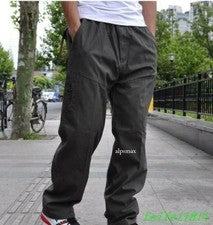 Moda Para hombres Informales Pantalones Sueltos Aire Libre Trabajo Mono Pantalones Largos Talla Grande