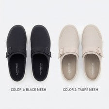 Zapato sin cordones Staheekum para mujer malla transpirable plantilla acolchada tallas 6-11 negro
