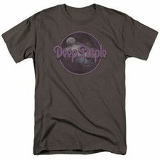 Camiseta Deep Purple Smoke on the Water Camiseta de Banda de Rock con Licencia para Hombres Carbón