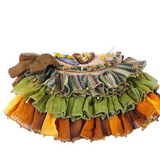 Bolso de viaje con volantes de tela Mary Frances libro de bolsillo cuentas Fairycore caprichoso
