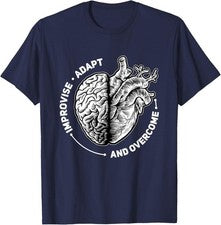 Camiseta Improvise Adapt and Overcome Encouraging Doctor Heart Love
