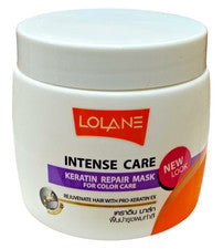Mascarilla Reparadora de Queratina Cuidado Intenso Lolane para Cuidado del Color Tratamiento del Cabello Profundo 200 g