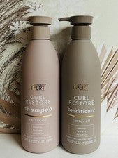 Champú y acondicionador SJ Hair Care Xpert Curl Restore con aceite de ricino 32 fl oz
