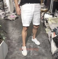Pantalones cortos de lino sueltos informales estilo hombre pantalones talla grande pantalones de playa