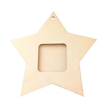 10 piezas marcos de fotos de estrellas de madera calcomanía de pared hágalo usted mismo decoración del hogar