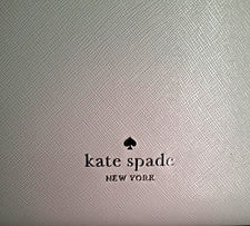Bolso Grande Kate Spade Margaux • Gris Cálido/Tiza/Negro • Bloques de Color Cuero Guijarro