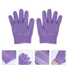 2 pares de guantes exfoliantes faciales para dormir para manos secas cuidado de la piel