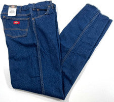 NUEVO CON ETIQUETAS 46x38 JEANS INDUSTRIALES DICKIES CR393 AZUL ÍNDIGO ENJUAGADO 46x38 SIN DOBLADILLO