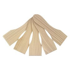 Juego de 16 correderas de raclette de madera de haya raspador de raclette - raspador de raclette