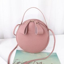 Bolso de hombro único de PU a rayas redondas bolsa de almacenamiento para teléfono para mujer mujer dama