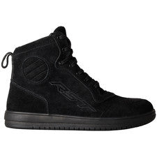 RST HiTop Moto Damas Zapatilla Negra Gamuza Urbana Ciudad Lowrise Botas de Motocicleta