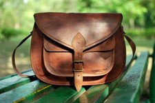 Alta Calidad Bolso Mujer Vintage Cuero Marrón Mochila Bandolera Cruzada Handmade