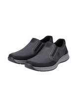 Zapatos con cordones Rieker para hombre zapatos bajos zapatos de negocios zapatos de cuero 14362-00 gris