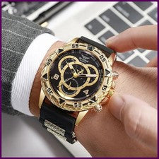 Reloj Hombre Moda Banda Silicona Analógico Cuarzo Reloj Pulsera Hombre Relojes Deportivos