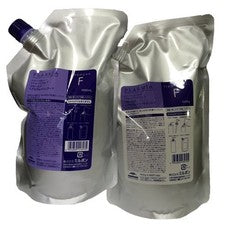 MILBON Champú F & Tratamiento F 1000 ml cada juego de recarga, Suero para el cabello Plarmia