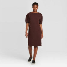 Vestido manga corta texturizado para mujer - Prólogo - Granate - Varias tallas - C507