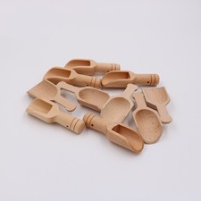Cuchara Azúcar 5 Piezas De Madera Cocina Juego Especias Miel Café Pala