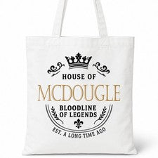 Bolso de Mano MCDOUGLE Casa del Apellido Algodón Idea de Regalo