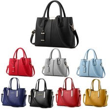 Moda Mujeres Cuero Bolsos de Mano Bolso Cartera Bandolera Mensajero Cartera Bolso Bandolera