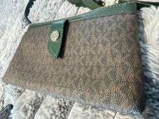 NUEVO MICHAEL KORS JET SET Teléfono Bandolera Bolso de Mano Monedero Cuero Firma Bolso Difícil de Encontrar
