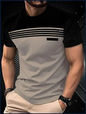 Nueva camiseta de verano 2026 para hombre - informal, cómoda, características de moda