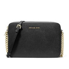 Bolso Bandolera MICHAEL KORS Mujer Cuero Saffiano Pequeño NEGRO/ORO 35T8GTTC9L