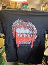 Moda Nova Para Hombre Camiseta Gráfica Estampado Cuello Redondo Manga Corta Negra Grande
