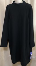Mini Vestido Future Collective Para Mujer Nuevo con Etiquetas 3X Negro Cuello Simulado Espalda Abierta Línea A