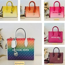 Bolso Bandolera Michael Kors Mirella Pequeño Ombré Logo Signature MK NUEVO CON ETIQUETAS